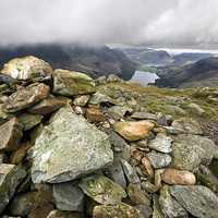 Buy canvas prints of  Fleetwith Pike Summit Buttermere  by Gary Kenyon
