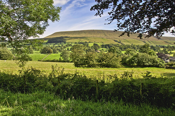 Pendle Hill Lancashire Picture Canvas Wall Art in Colour by Gary Kenyon ...