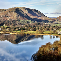 Buy canvas prints of  Grasmere Reflections by Gary Kenyon