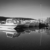 Buy canvas prints of  Mono Coniston Reflections  by Gary Kenyon