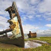 Buy canvas prints of  On The Banks Of The River Wyre Fleetwood by Gary Kenyon