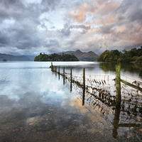 Buy canvas prints of  Early Morning Sunrise At Derwentwater by Gary Kenyon