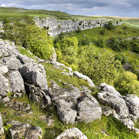 Buy canvas prints of  View From Malham Cove Yorkshire by Gary Kenyon