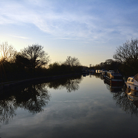 Buy canvas prints of Last Light On The Lancaster Canal by Gary Kenyon