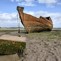 Buy canvas prints of Abandoned Fishing Boat by Gary Kenyon