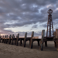 Buy canvas prints of  St Annes Old Pier Head At Sunset by Gary Kenyon