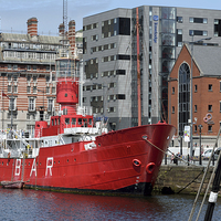 Buy canvas prints of Liverpool's Bar Lightship by Gary Kenyon