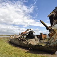 Buy canvas prints of River Wyre Boats by Gary Kenyon