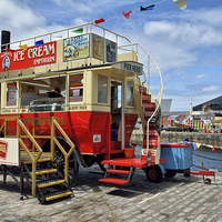 Buy canvas prints of Liverpool's Albert's Ice Cream Emporium by Gary Kenyon