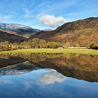 Buy canvas prints of Coniston Field Reflections by Gary Kenyon