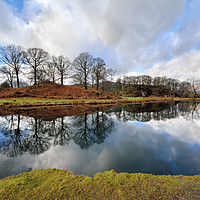 Buy canvas prints of River Brathay Tree Reflections by Gary Kenyon