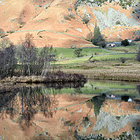 Buy canvas prints of Little Langdale Tarn Reflections by Gary Kenyon
