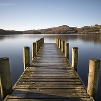 Buy canvas prints of Early Morning Coniston Jetty by Gary Kenyon
