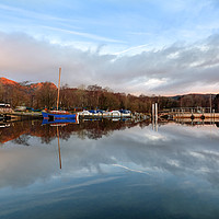 Buy canvas prints of First Light Reflections At Coniston by Gary Kenyon