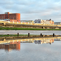 Buy canvas prints of Blackpool Hotel Reflections by Gary Kenyon