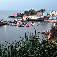 Buy canvas prints of Tenby Harbour Evening by Gary Kenyon