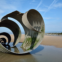 Buy canvas prints of Mary's Shell On Cleveleys Beach by Gary Kenyon