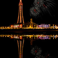 Buy canvas prints of Blackpool Tower At Night by Gary Kenyon