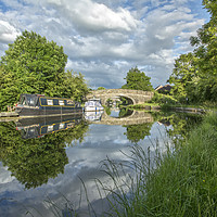 Buy canvas prints of Reflections On The Lancaster Canal by Gary Kenyon