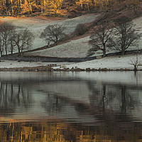 Buy canvas prints of Cold and frosty morning at Rydalwater by Gary Kenyon