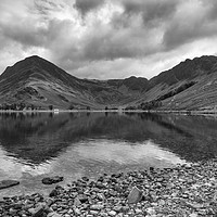 Buy canvas prints of Moody Skies Over Buttermere by Gary Kenyon