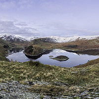 Buy canvas prints of Haweswater Pano at First Light by Gary Kenyon