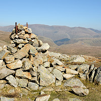 Buy canvas prints of View From The Cairn On High Raise by Gary Kenyon