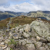 Buy canvas prints of Lingmoor Fell and the Langdale Pikes by Gary Kenyon