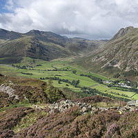 Buy canvas prints of Lingmoor Views of Bowfell and the Langdale Pikes by Gary Kenyon
