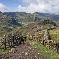 Buy canvas prints of Views Of Side Pike and Bowfell by Gary Kenyon