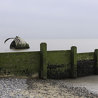 Buy canvas prints of Mary's Shell Cleveleys Beach by Gary Kenyon