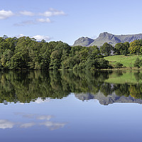 Buy canvas prints of Loughrigg Tarn Reflections  by Gary Kenyon
