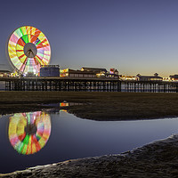 Buy canvas prints of Big Wheel on Central Pier Blackpool by Gary Kenyon