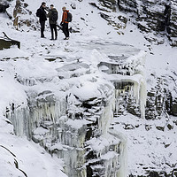 Buy canvas prints of People Stood On Top Kinder Downfall Frozen by Gary Kenyon