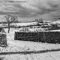 Buy canvas prints of Snowy Winter Scene Downham by Gary Kenyon