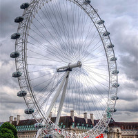 Buy canvas prints of The London eye by Thanet Photos