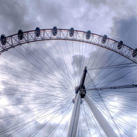 Buy canvas prints of London eye section by Thanet Photos