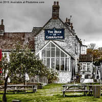 Buy canvas prints of Rock of Gibraltar pub by Thanet Photos