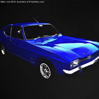 Buy canvas prints of Blue ford capri by Thanet Photos
