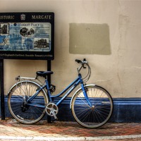 Buy canvas prints of Bike parked by Thanet Photos
