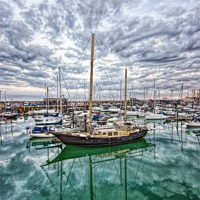 Buy canvas prints of Ramsgate inner harbour by Thanet Photos