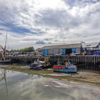 Buy canvas prints of Whitstable Harbour. by Thanet Photos