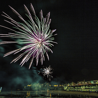 Buy canvas prints of Broadstairs fireworks by Thanet Photos