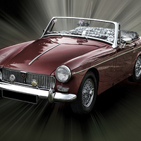 Buy canvas prints of MG Midget by Thanet Photos