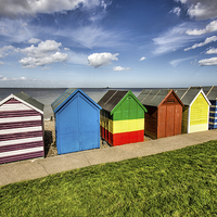 Buy canvas prints of Colourful huts by Thanet Photos