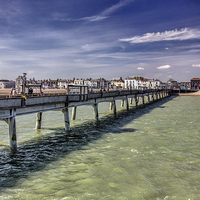 Buy canvas prints of Deal pier in spring sunshine by Thanet Photos