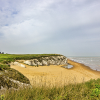 Buy canvas prints of Botany bay from the cliff top by Thanet Photos