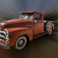 Buy canvas prints of chevrolet pick up by Thanet Photos