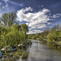 Buy canvas prints of Tranquil River scene by Thanet Photos