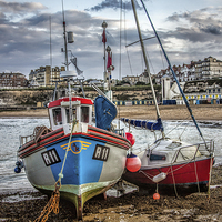 Buy canvas prints of Boats in the Harbour by Thanet Photos